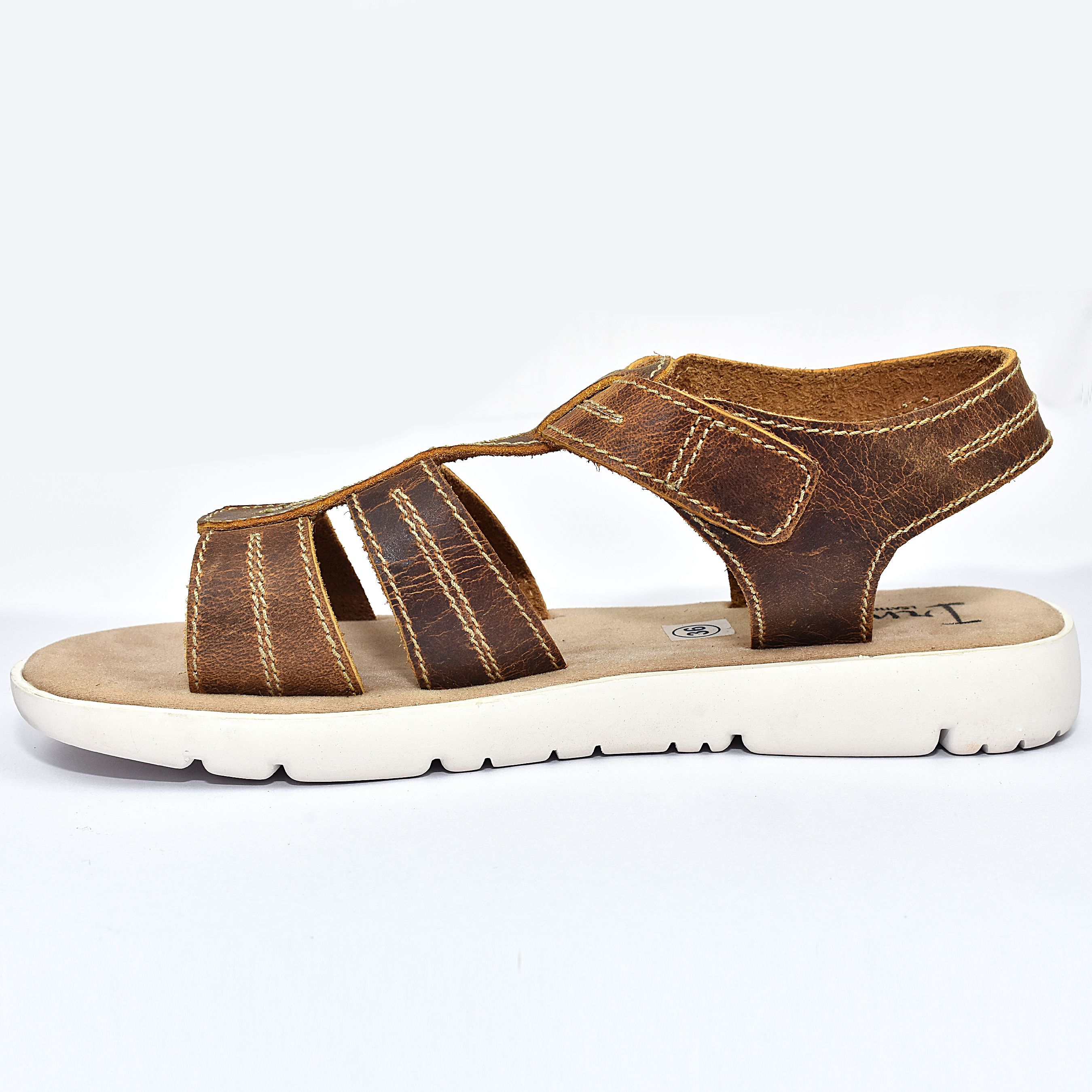 shiny tan flats