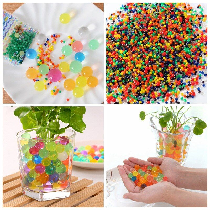 100 Pcs Bag Crystal Mud Hydrogel Crystal Soil Outdoor Water Beads
