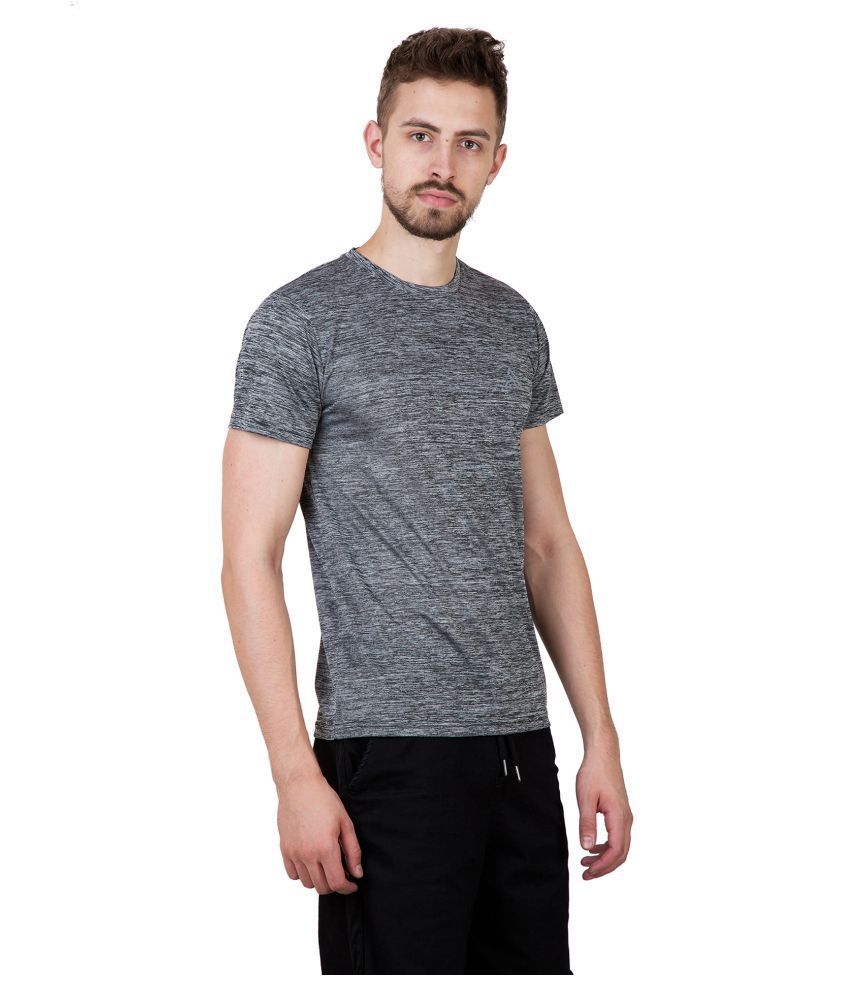 ATHLIV Black Polyester T-Shirt Single Pack - Buy ATHLIV Black Polyester ...