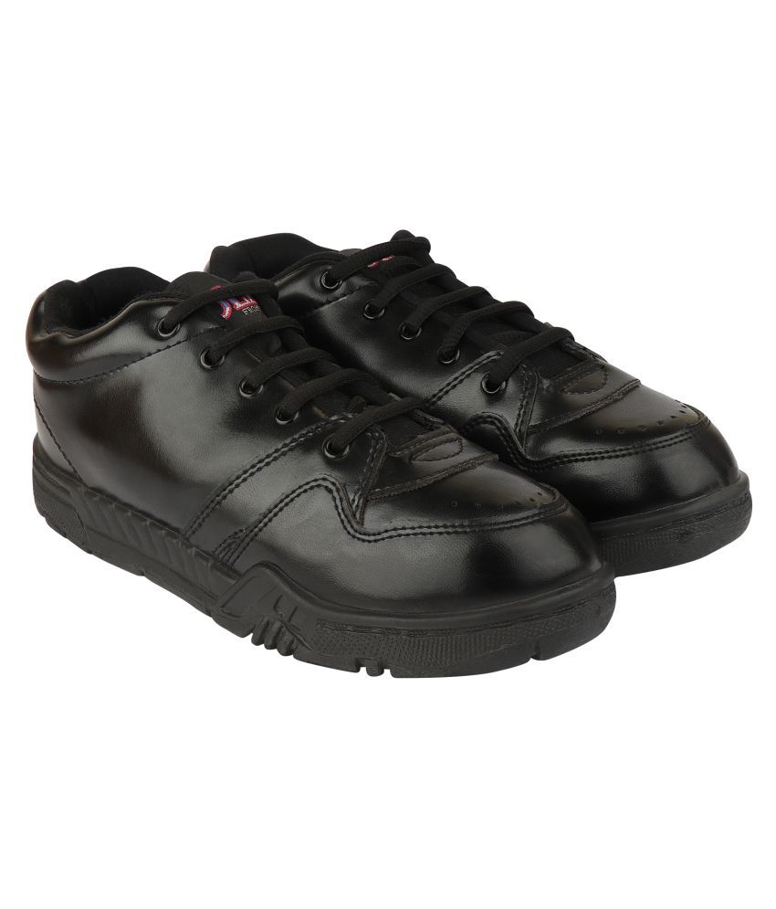 REX GOLA Unisex PVC Rexion PVC Schools / Formal / Casual / Regular Wear Skin Fit Black Lace up