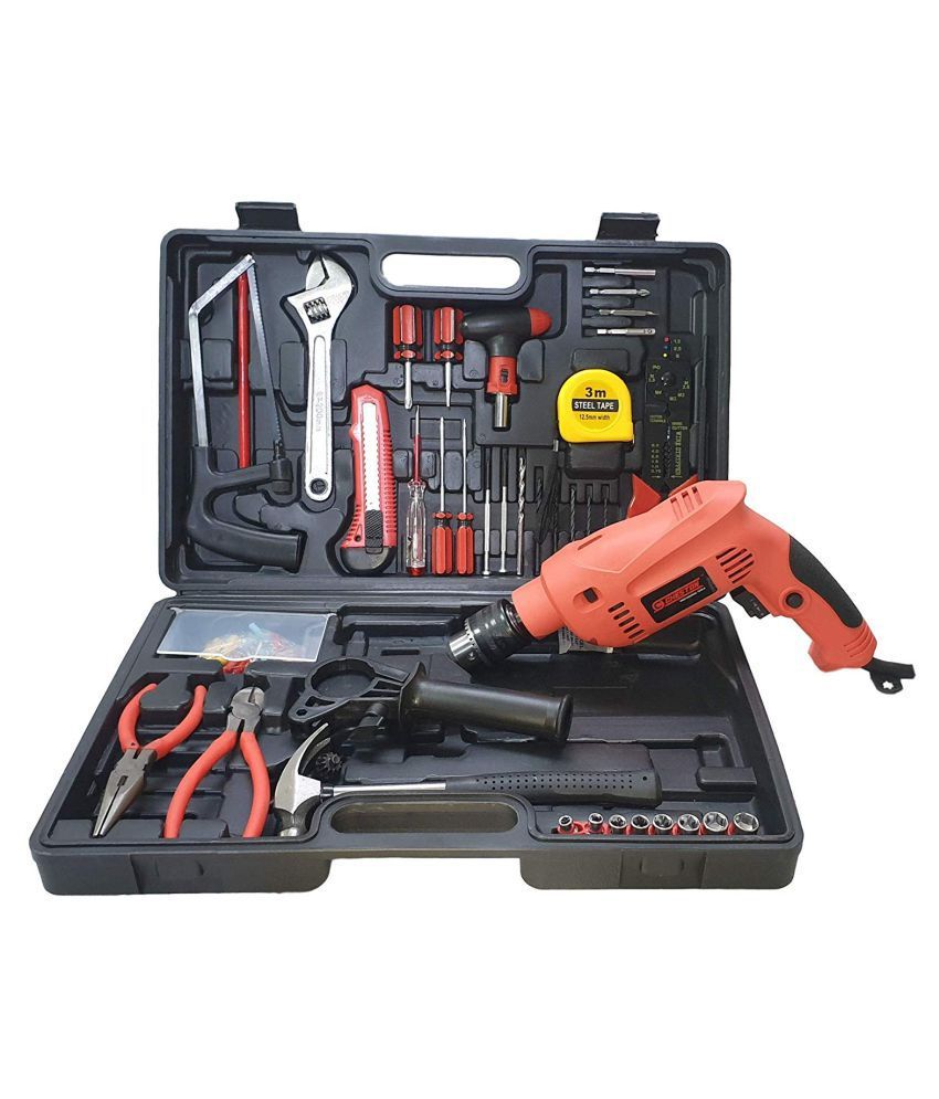     			Cheston Powerful 13 mm Impact Tools Drill Machine Cum Screwdriver Kit with 101 Pieces Tool Accessories