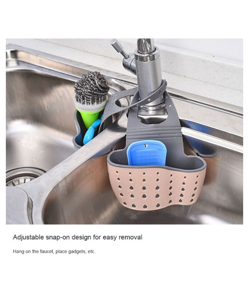 Kitchen Plastic Sink Caddy Hanging Sponge Holder Basket Organizer With Adjustable Strap Buy Kitchen Plastic Sink Caddy Hanging Sponge Holder Basket Organizer With Adjustable Strap At Best Price In India On Snapdeal