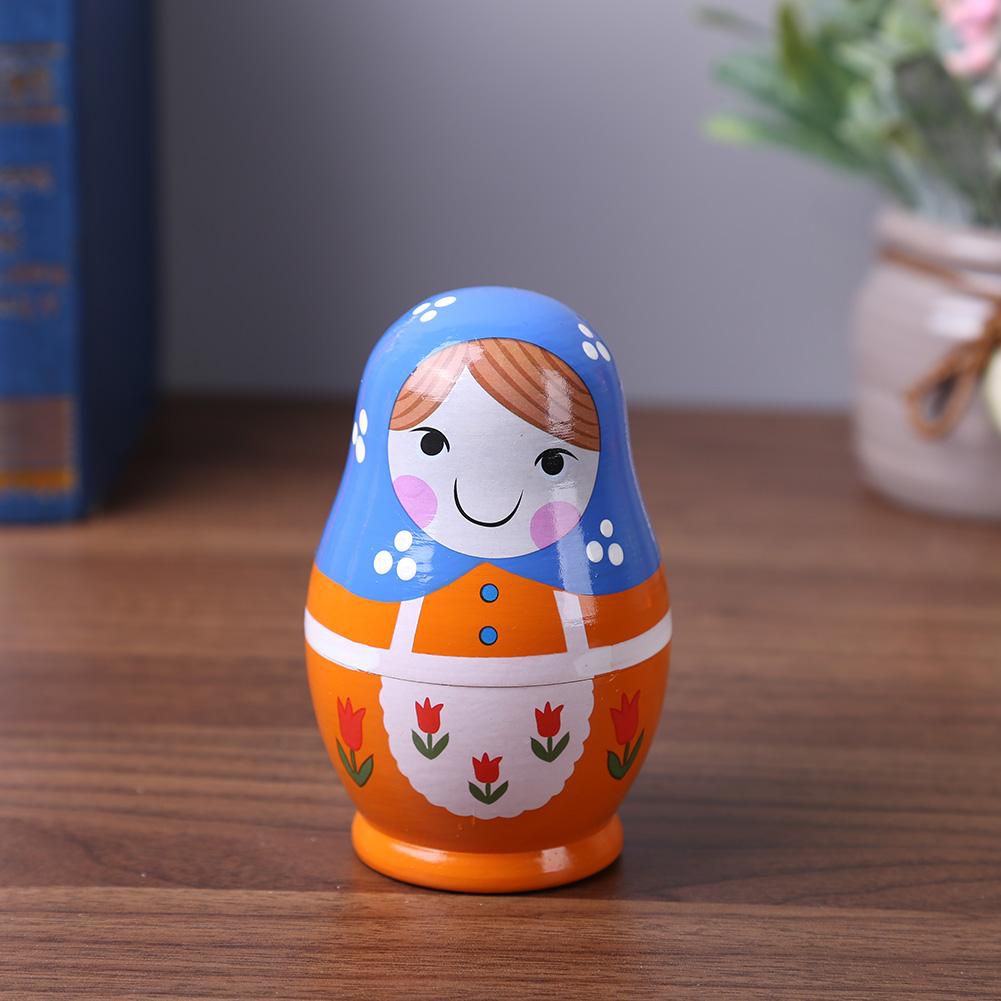 1 Set Russian Nesting Dolls Cute Handmade Wooden Matryoshka Doll ...