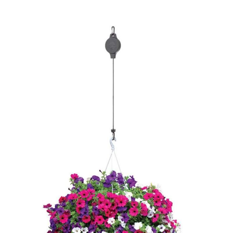 Adjustable Plant Flower Pot Hook Ceiling Hanging Round