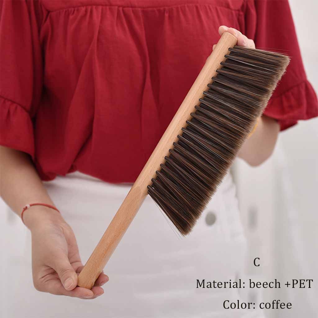 Wood Soft Hair Bed Brush Dusting Brush Without Lint Long Handle