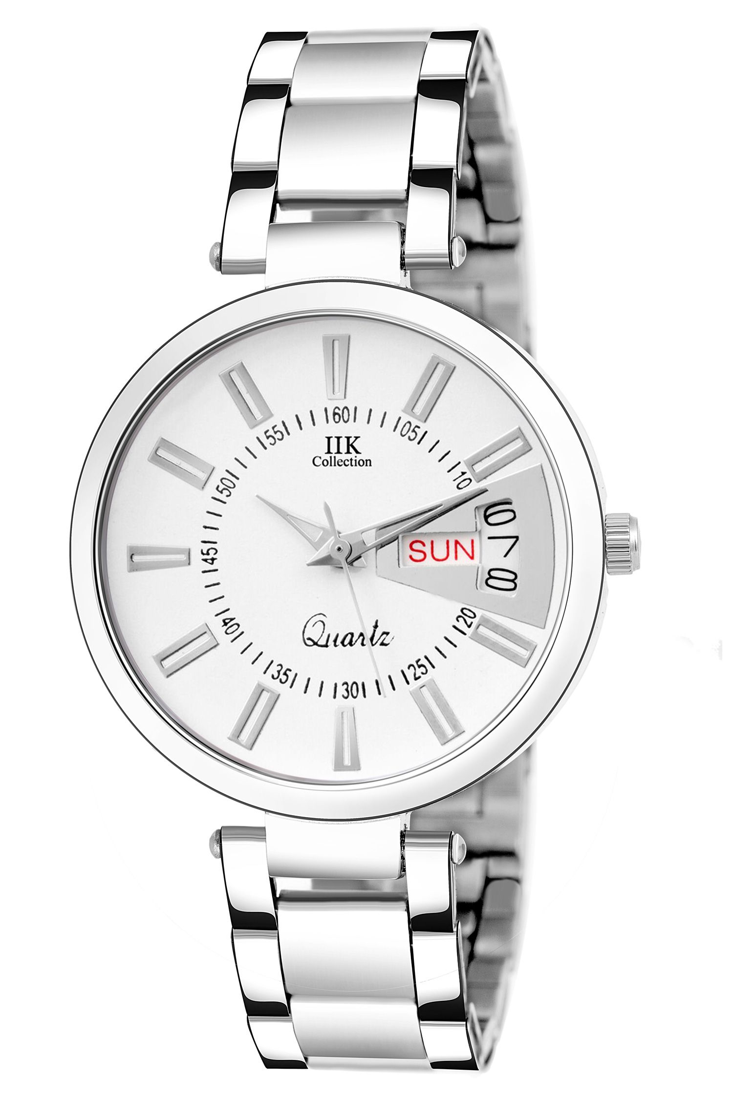     			IIK COLLECTION Stainless Steel Round Womens Watch