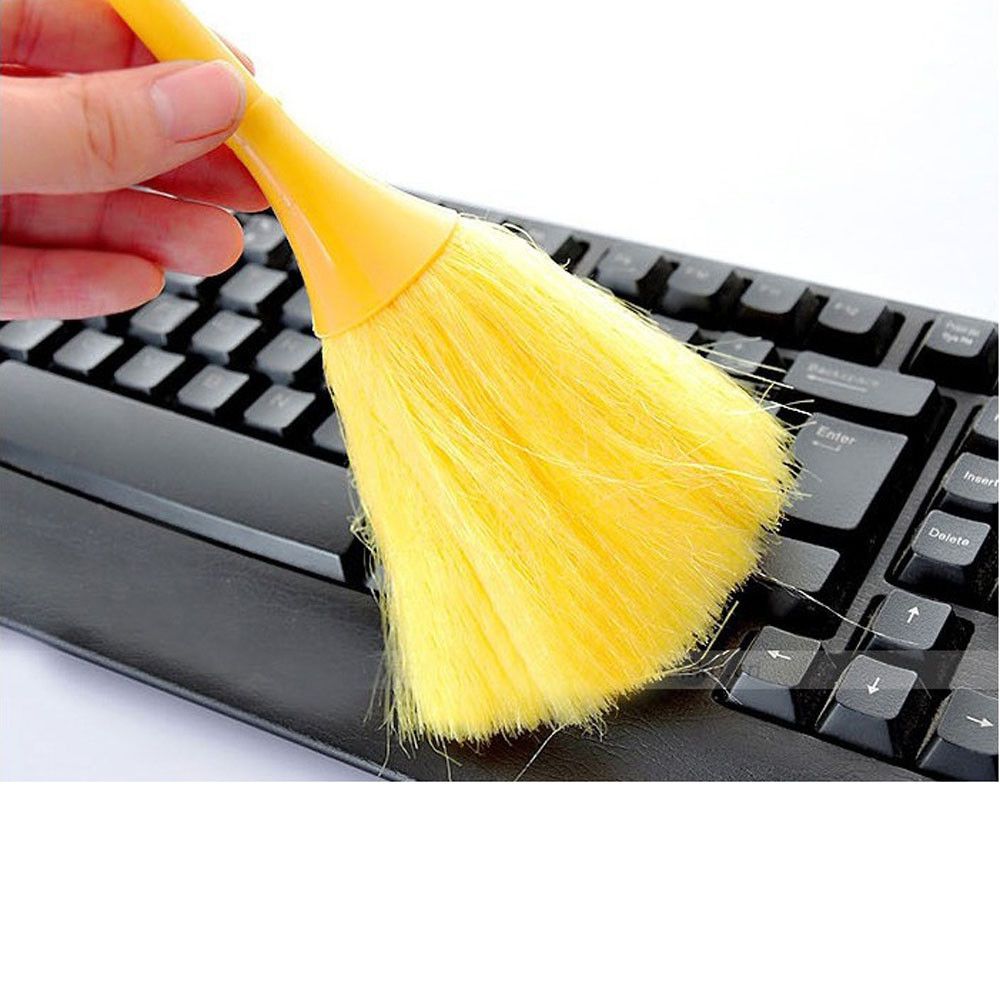 Multi-Function Mini Keyboard Vehicle Anti-Static Dust Brush Desktop Sweeper Cleaning Home Dusting Brush 