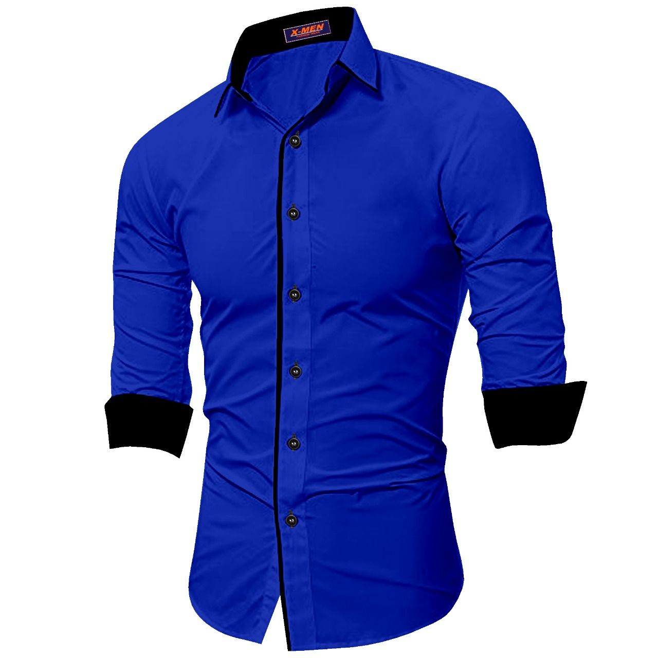     			SUR-T 100 Percent Cotton Blue Solids Shirt