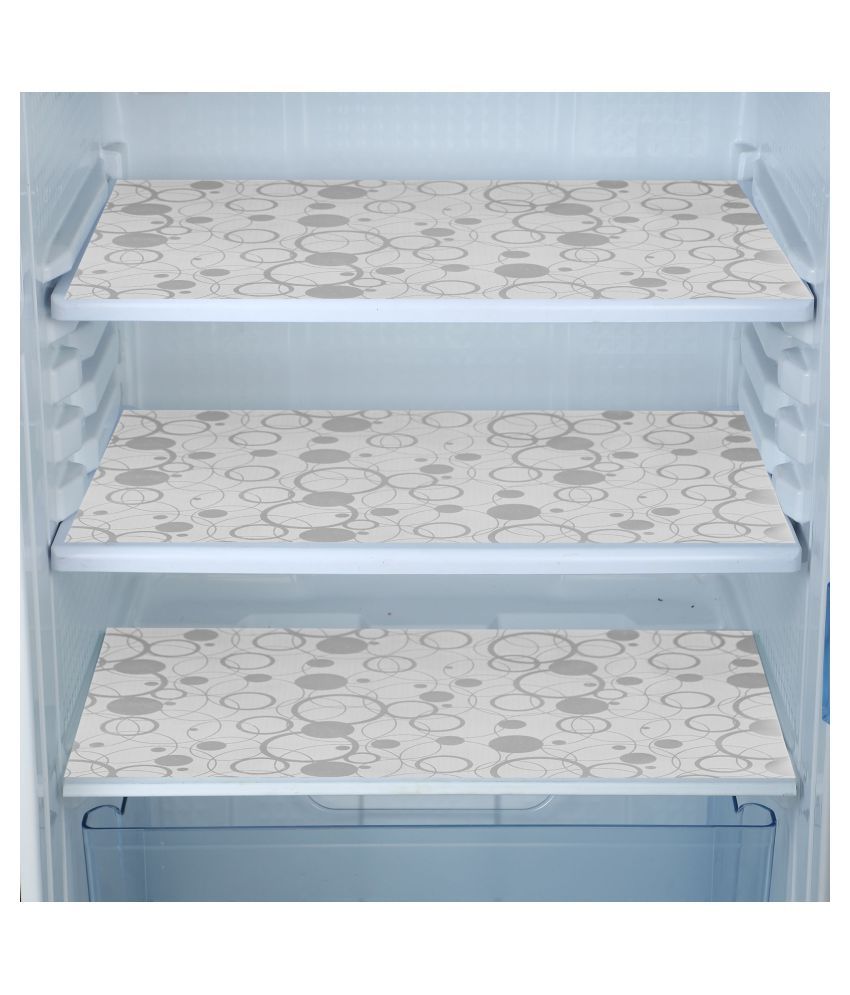     			Fabolic Set of 3 PVC White Fridge Mats