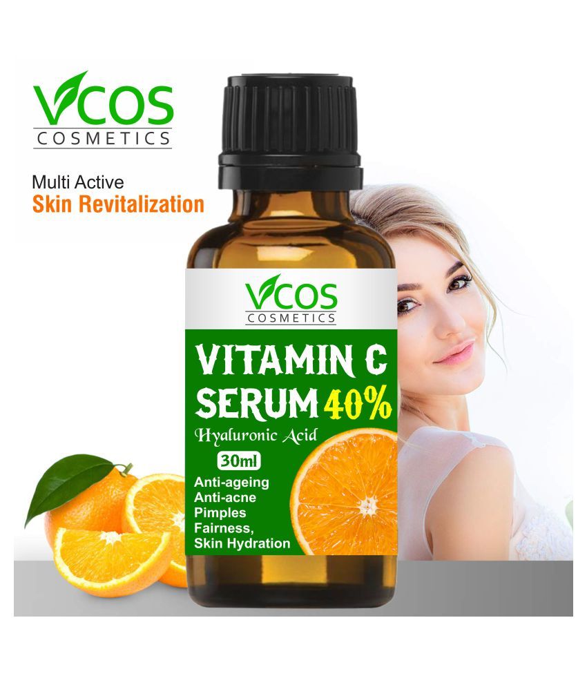 Vcos Cosmetics Vitamin C Serum 40 For Face Pigmentation And Oily Skin