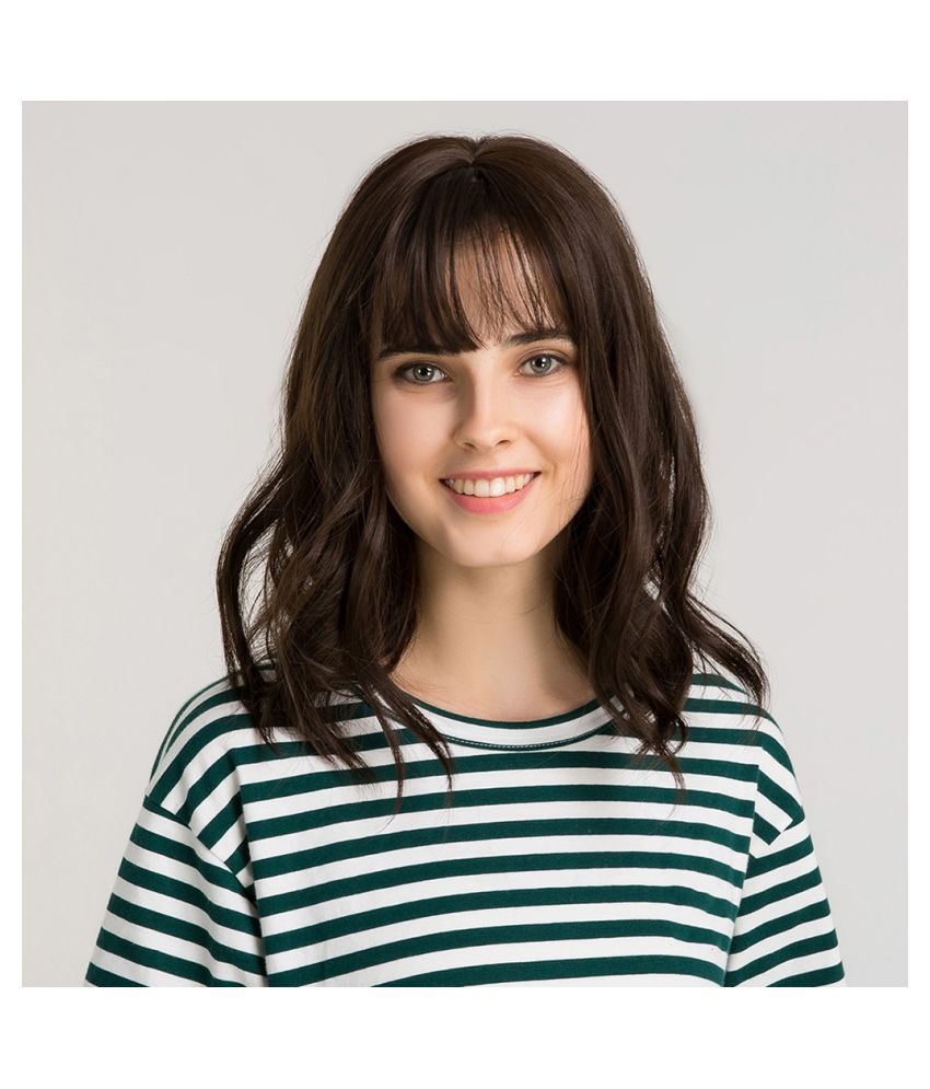 Fashion Women Full Hair Wig With Bangs Long Straight Hair Wigs