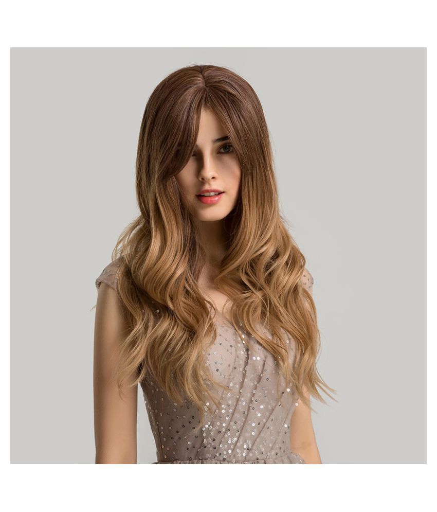 Fashion Women Full Hair Wig With Bangs Long Straight Hair Wigs