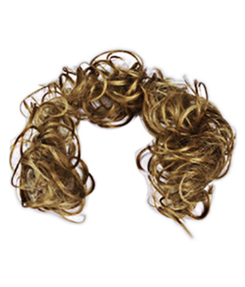 Real Thick Hair Extension Scrunchie Wrap Messy Bun Updo Curly