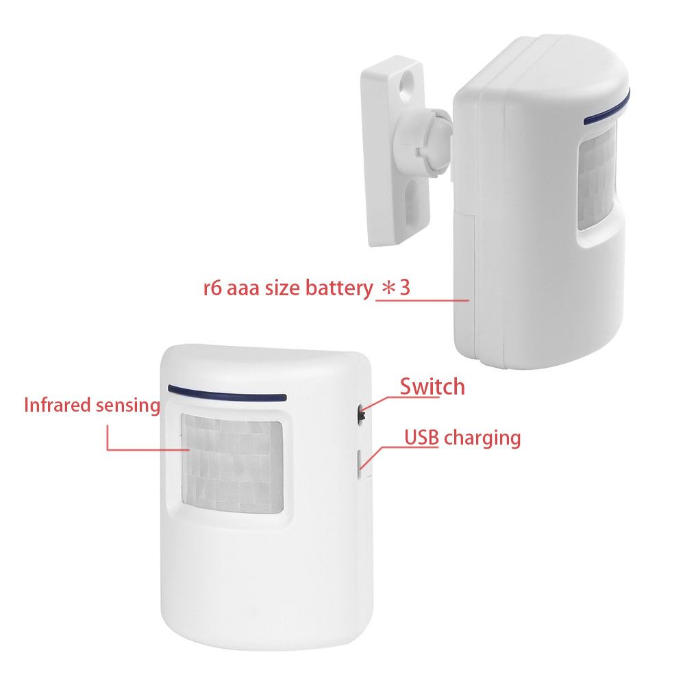 Wireless Door Motion Sensor Detector Smart Visitor doorbell Home