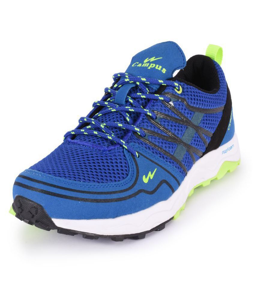 campus blue running shoes