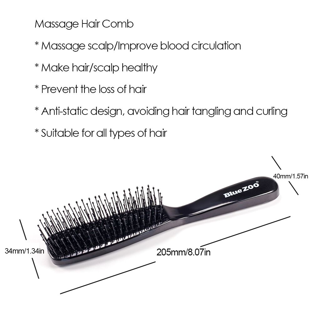 Cocoshope Hair Brushes Combs Blue Zoo Hair Comb Hair Brush Anti