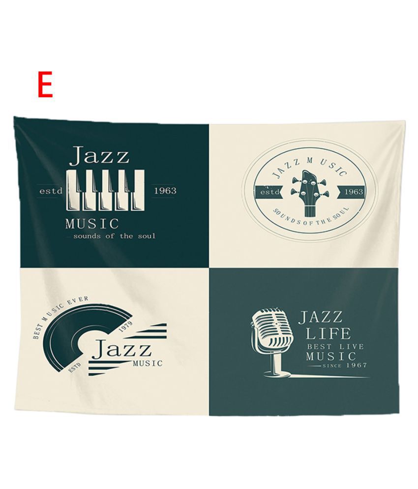 Music Tapestry Fabric Wall Hanging Decor For Bedroom Living