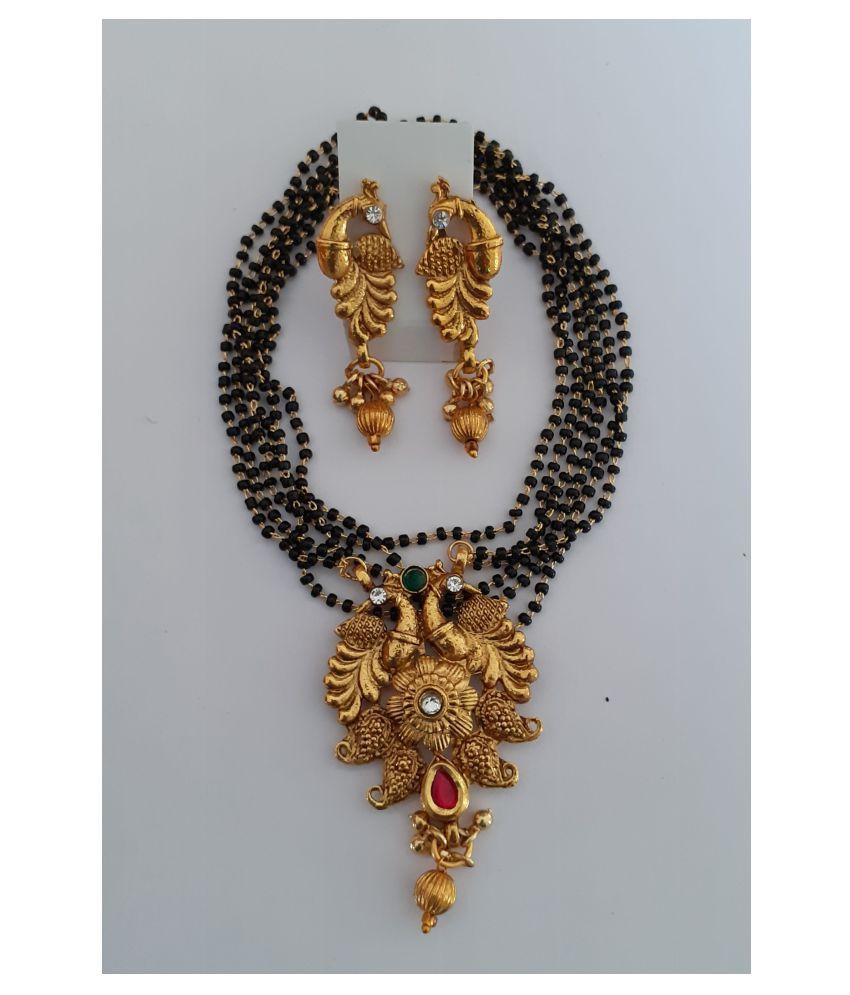 mangalsutra earring set