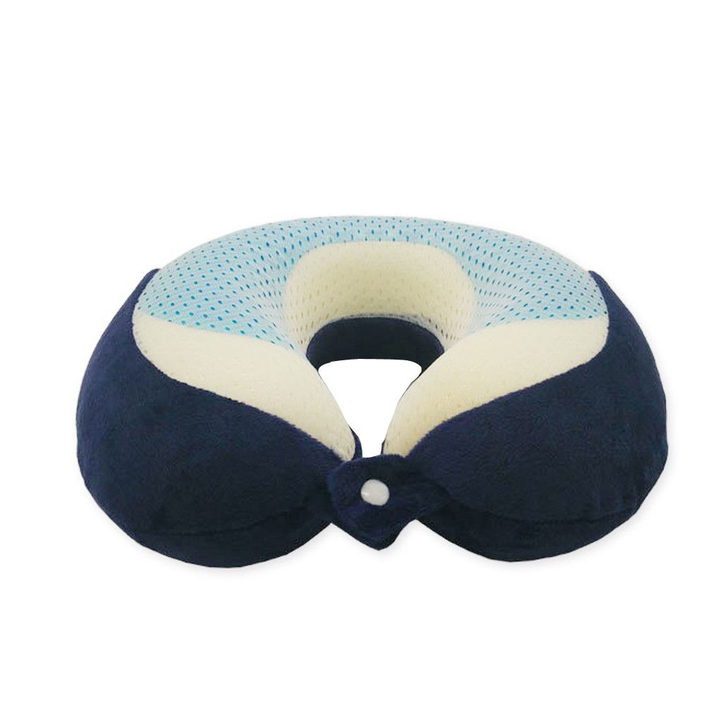 Sleep By Pure Rest Cool Gel Pad Memory Foam U Shaped Neck Support