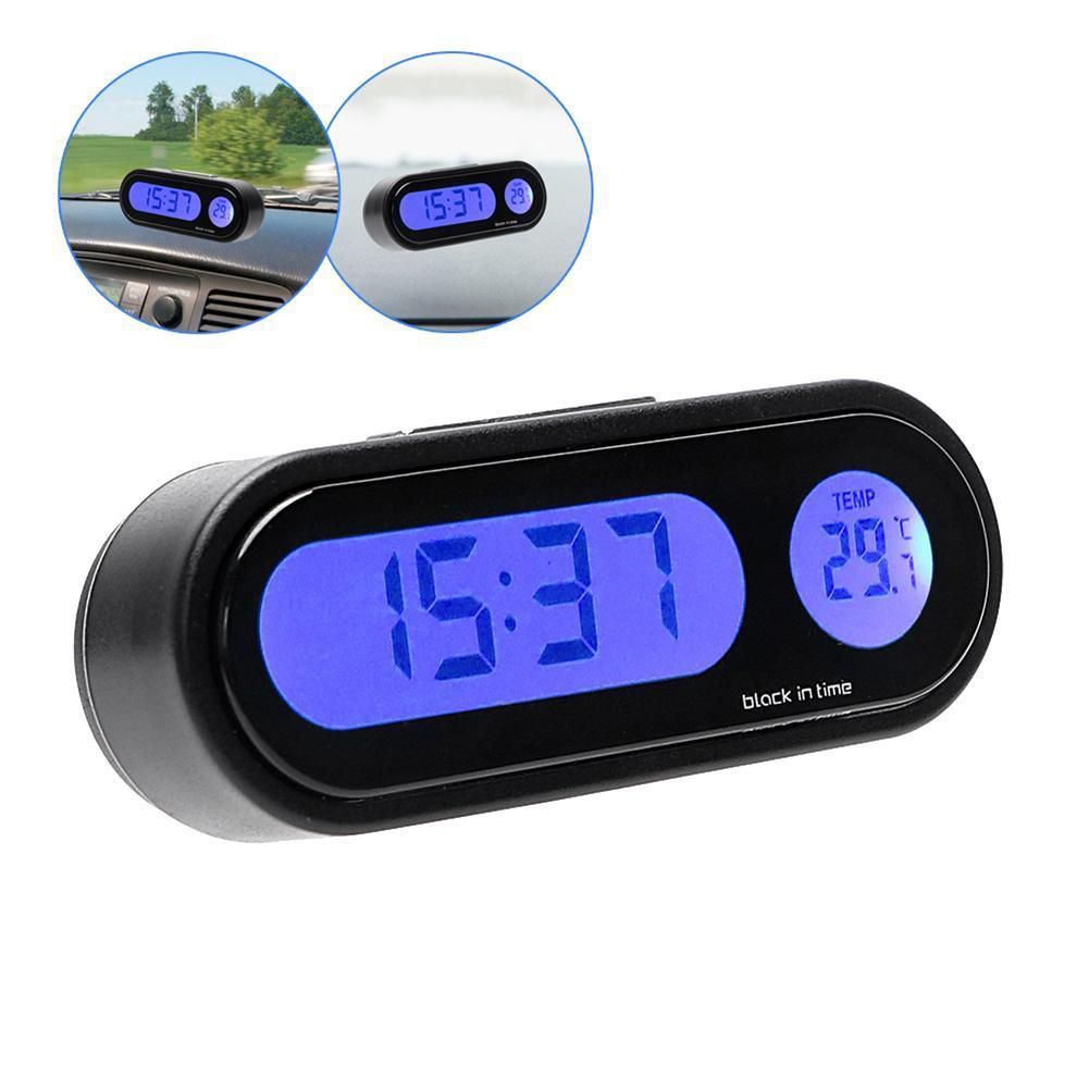 Mini Car Clock Durable Electronic Digital Vehicle Clock Car Electronic Clock Car Dashboard Clock Vehicle Electronic Digital Clock 