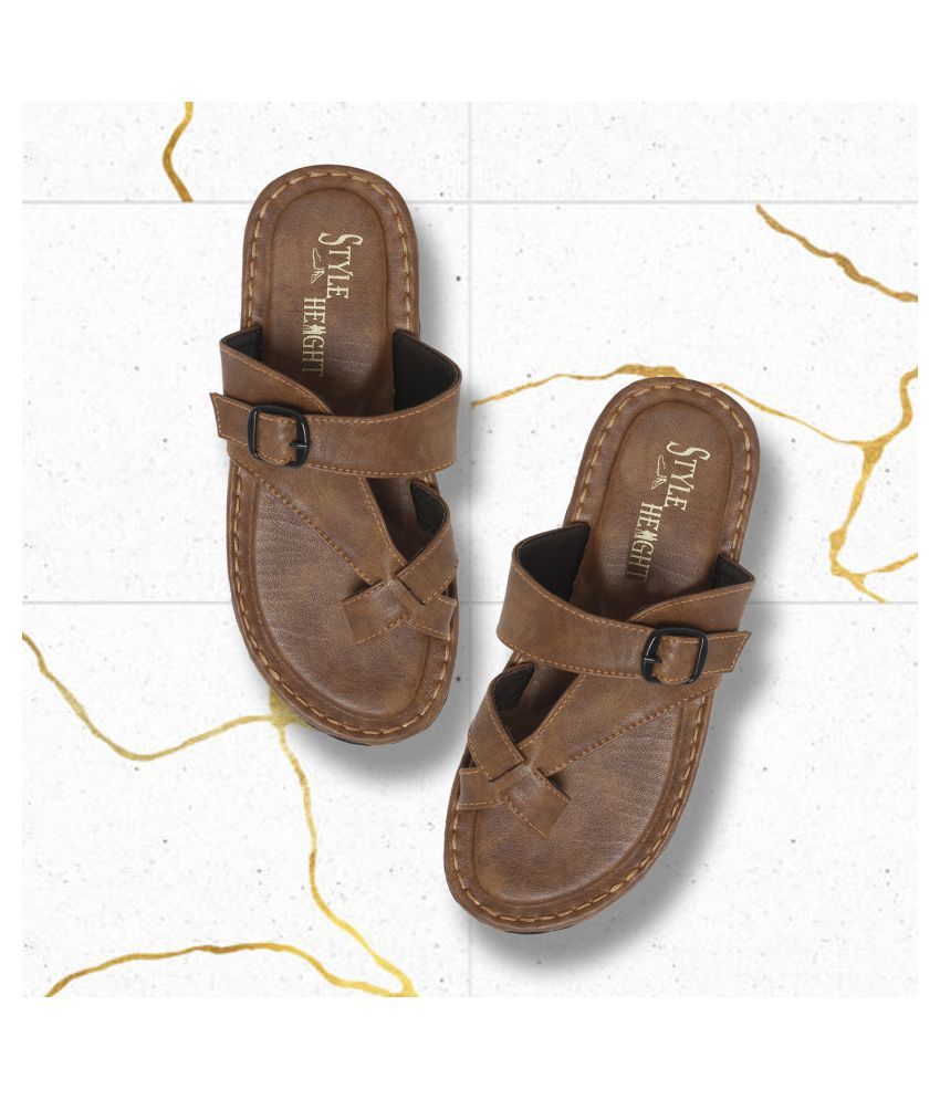     			Style Height Brown Thong Flip Flop