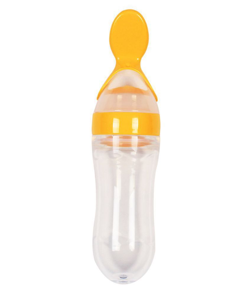 VBaby BPA Free Squeeze Style Bottle Feeder with Dispensing Spoon for Infant Newborn Toddler(90 ml)