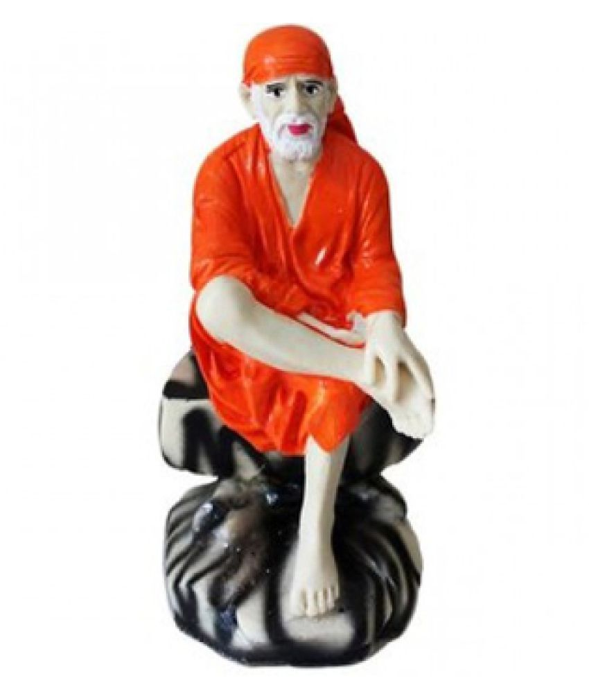 Sai Baba Idols For Car DashboardSaibaba Statue White For Home Decor