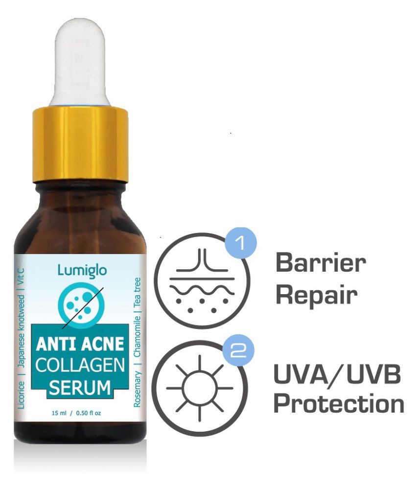 lumiglo AntiAcne & AntiScar collagen serum skin care chamomile