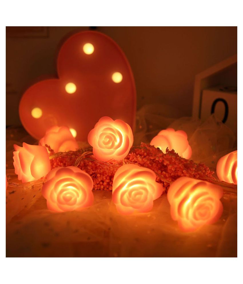 Creative Rose Flower String Light 10 Led Night Light Wedding Party