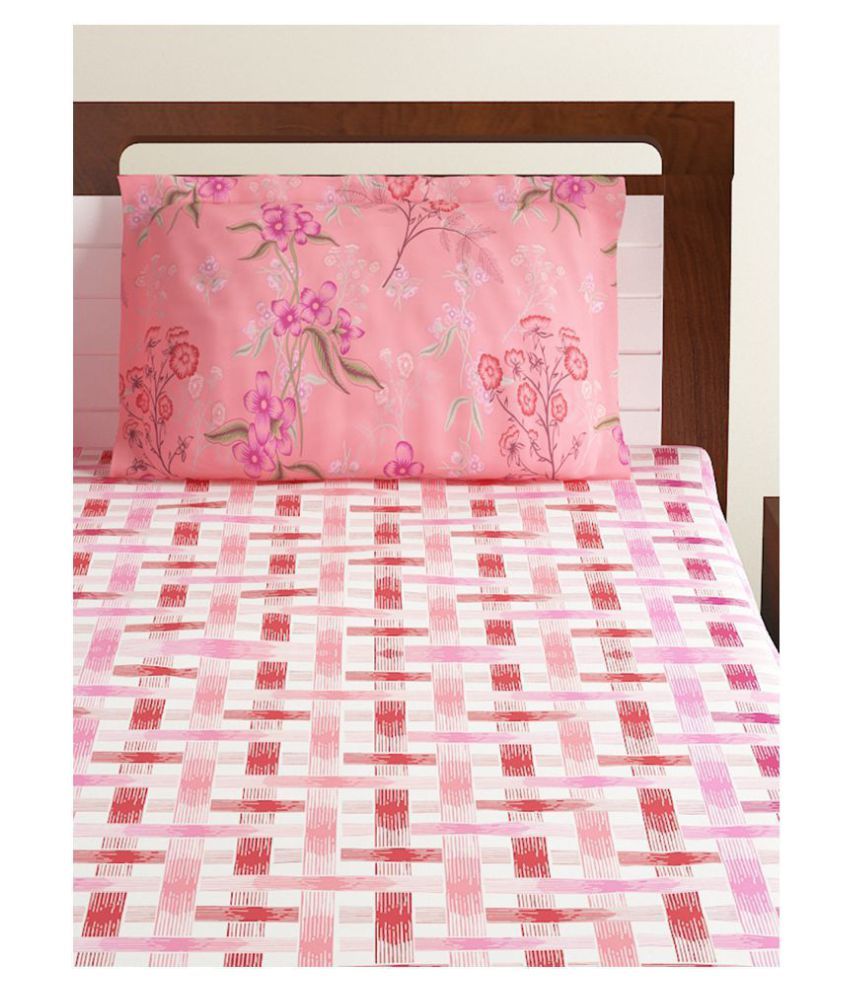Bombay Dyeing Cotton Double Bedsheet with 2 Pillow Covers ( 240 cm x 220 cm ) Buy Bombay
