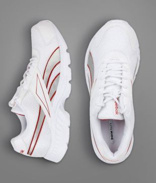 reebok acciomax white running shoes