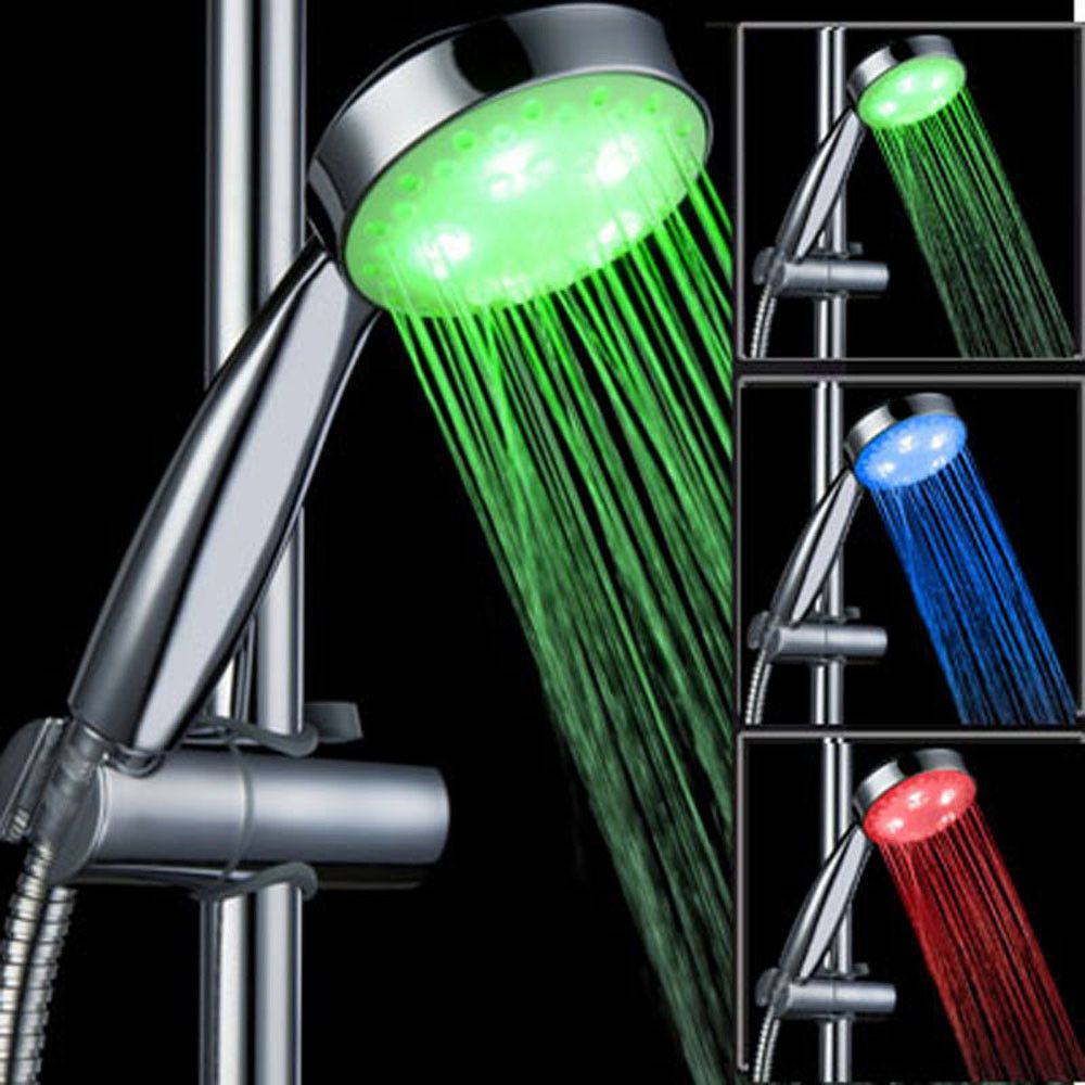 Kitchen Sink 3color Change Water Glow Water Stream Shower Led