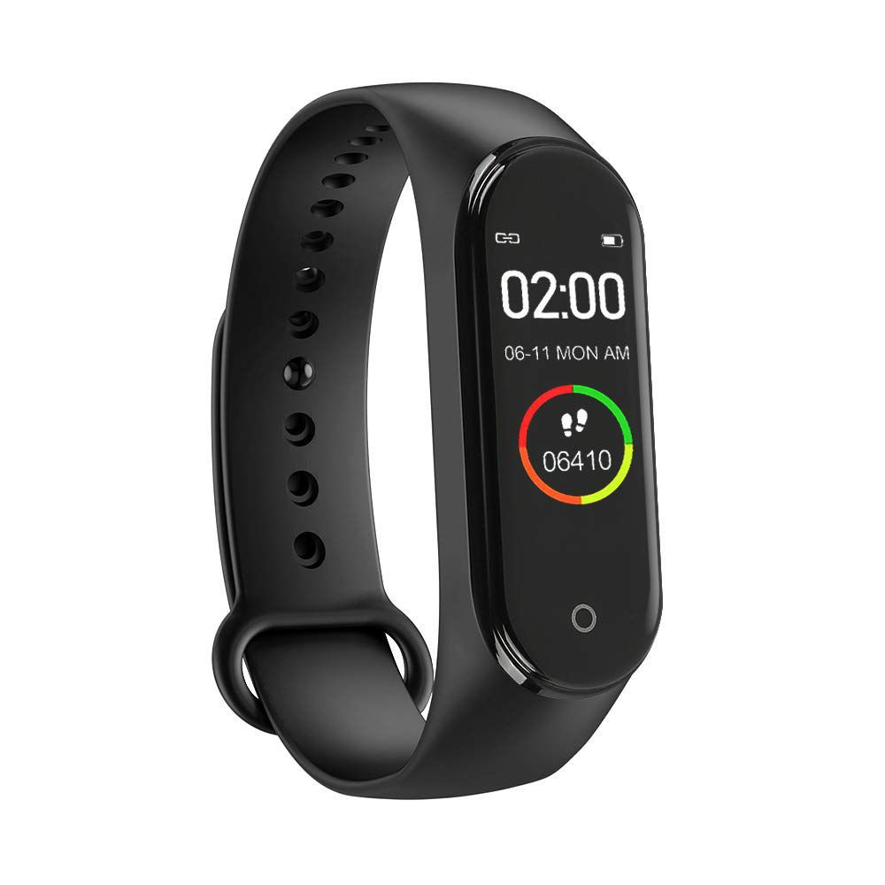 M4 Smart Band, Waterproof Activity Watch with Heart Rate Monitor Blood ...
