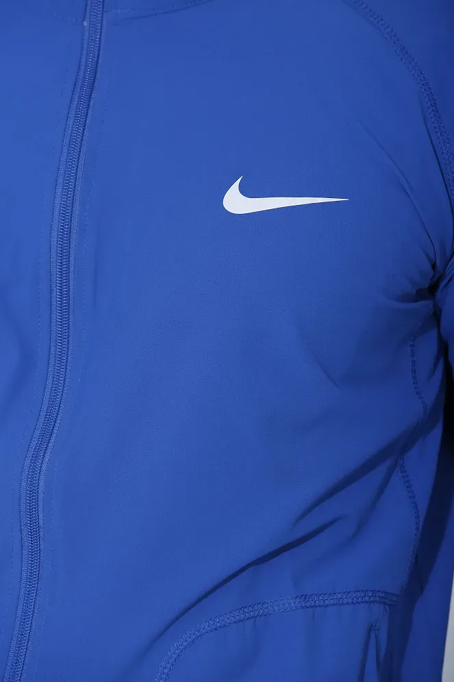 Nike blue polyester hotsell terry jacket