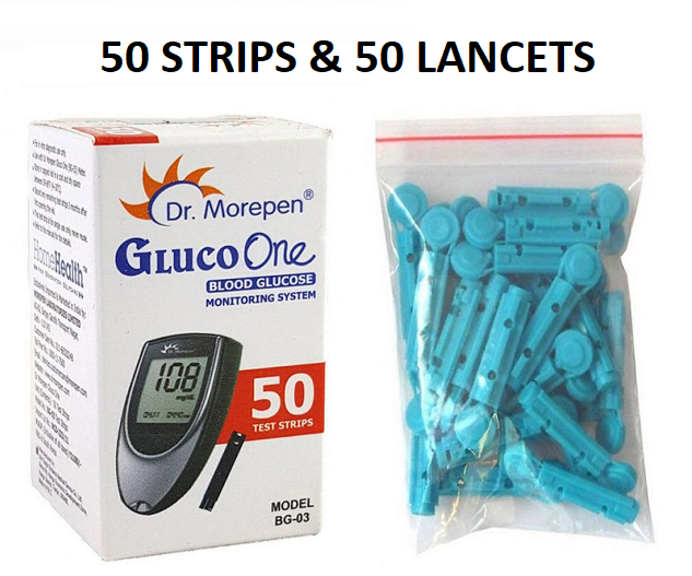     			Dr. Morepengluco One BG03 (50 Sugar Test Strips & 50 Lancets)