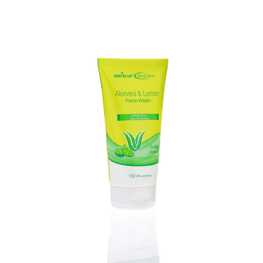     			gemblue biocare Aloevara & Lemon Natural Face Wash 150 mL
