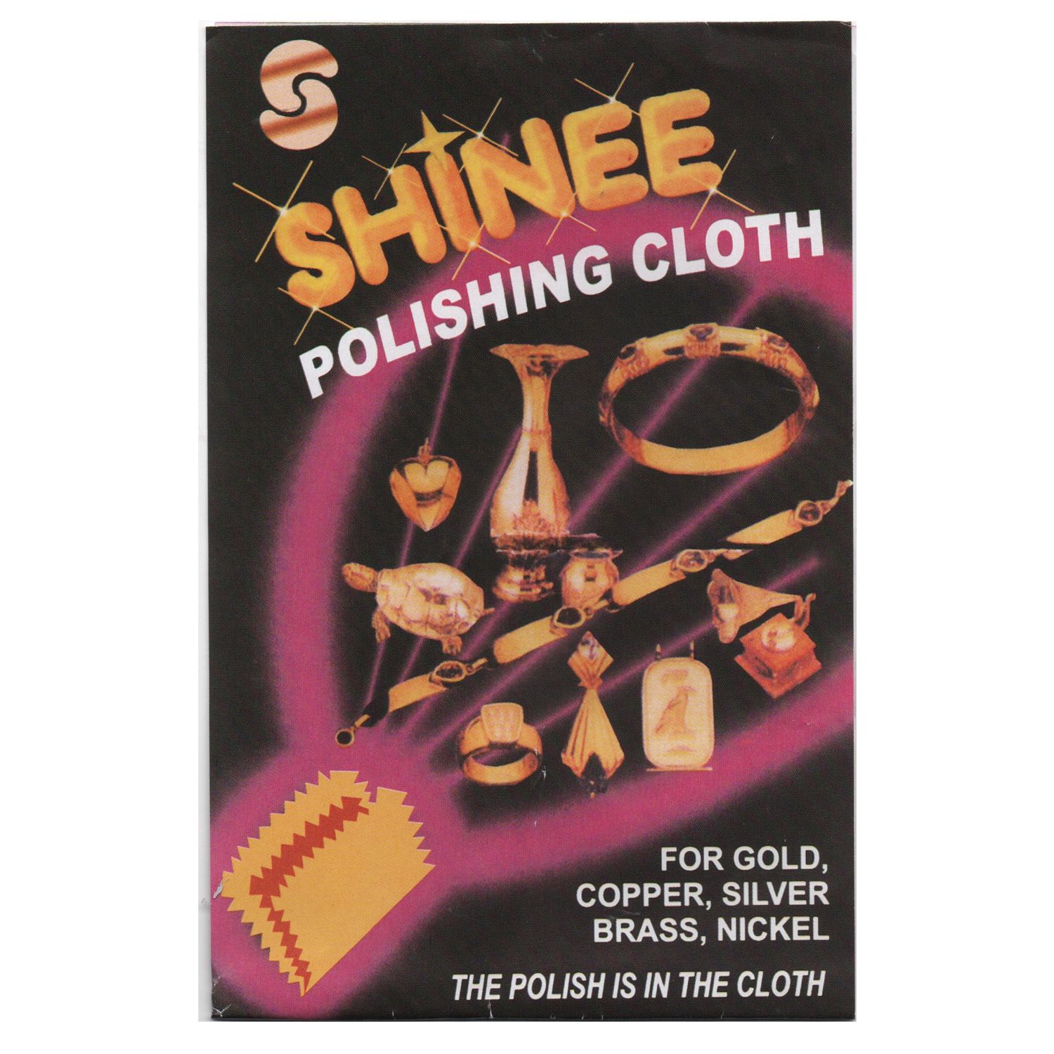 1 Shinee Jewelry Polishing Cloth Clean Silver Gold Cleanning Cooper Brass Nickel