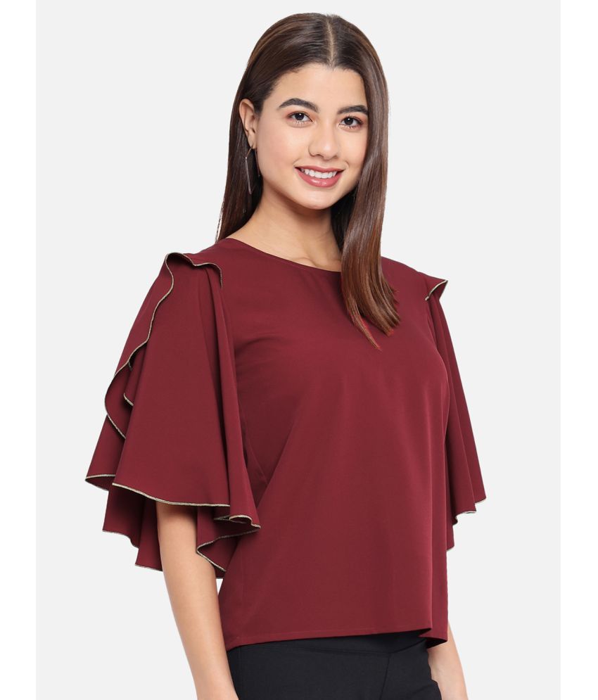     			ALL WAYS YOU - Maroon Polyester Women's Regular Top ( Pack of 1 )