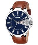 HMTL - Brown Leather Analog Men's Watch