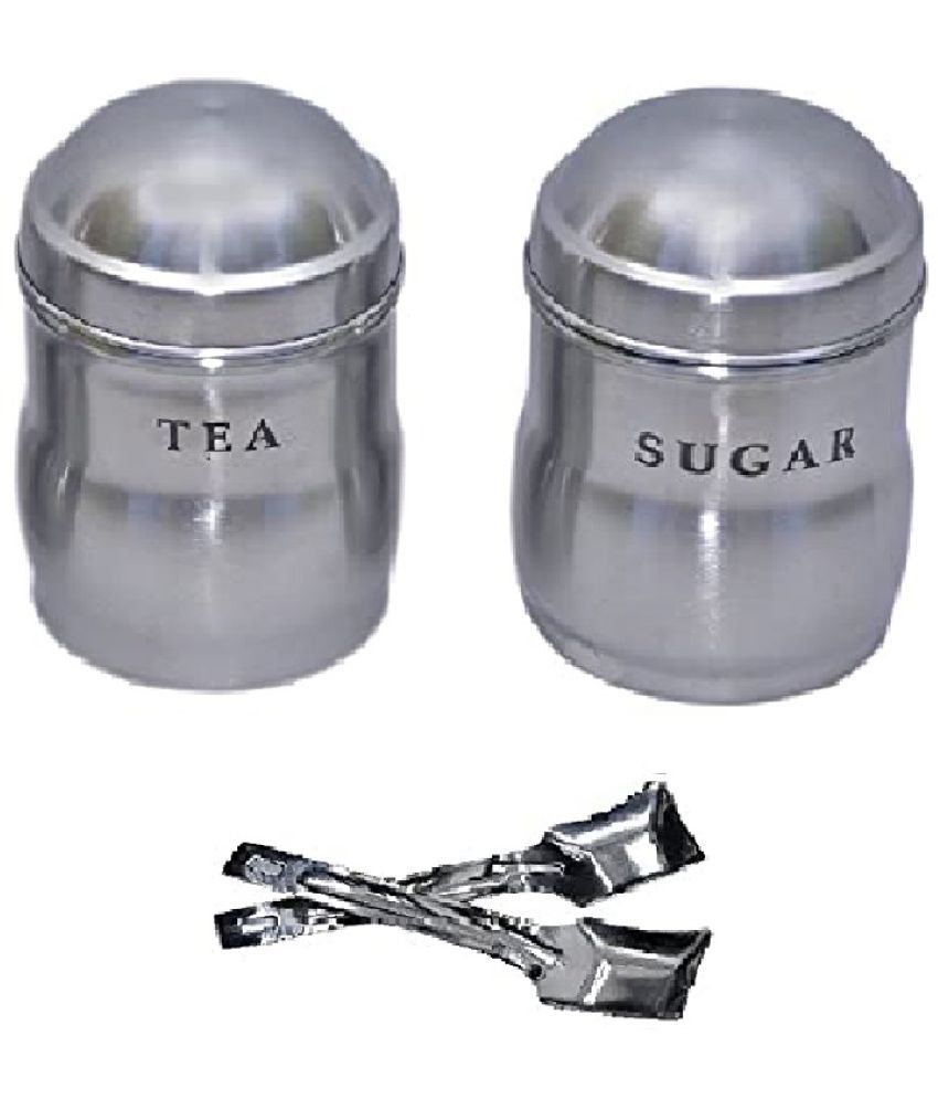     			Dynore Steel Tea/Coffee/Sugar Container Set of 4 750 mL