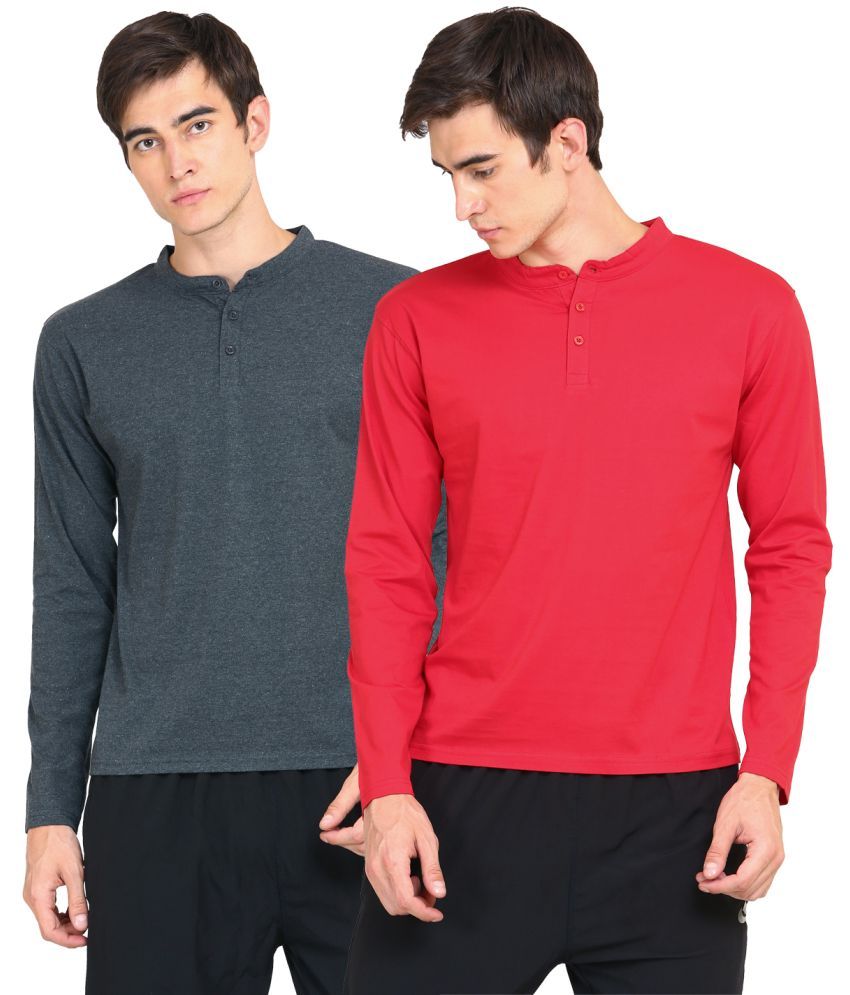     			Ap'pulse Multi Cotton Solid Sports T-shirt