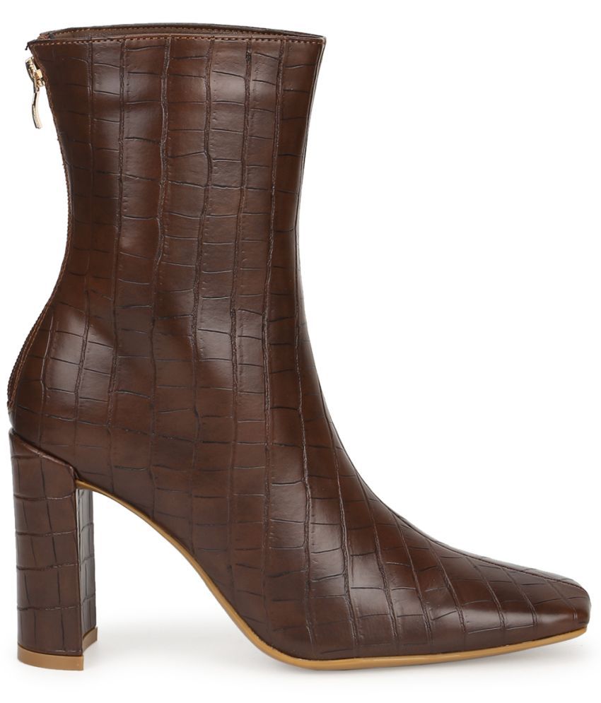 truffle collection mid heel ankle boots