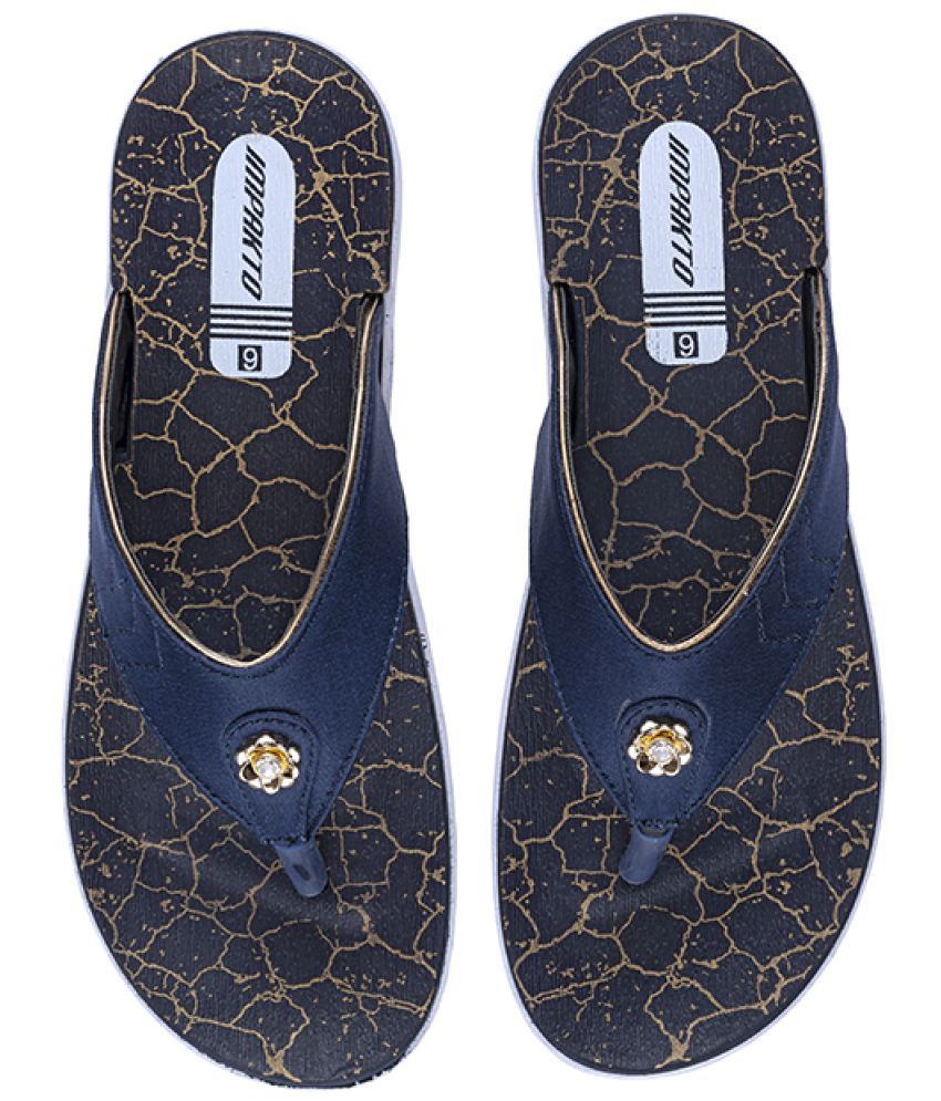     			Impakto - Blue Women's Thong Flip Flop