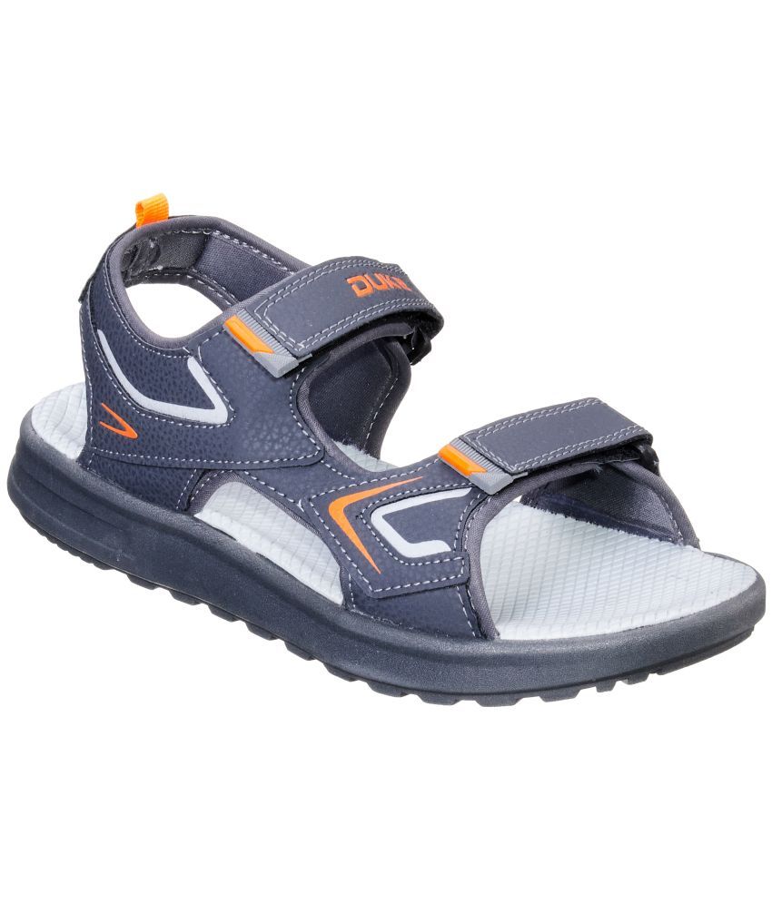     			Duke Gray Synthetic Leather Sandals