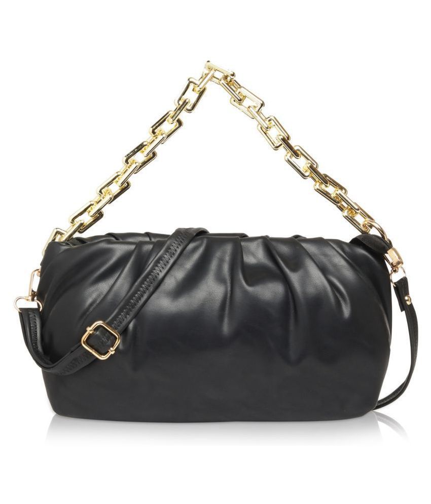 ELMA PURSE Black Artificial Leather Sling Bag