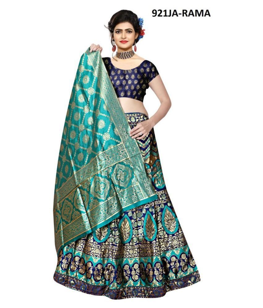 banarasi silk unstitched suit