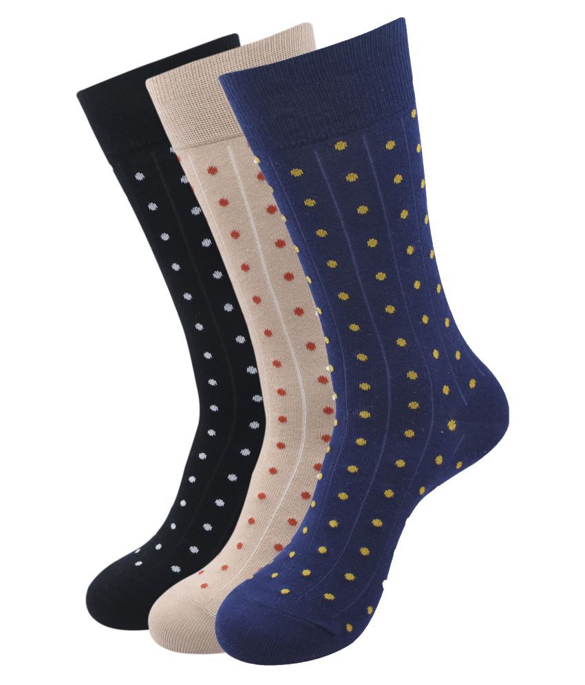     			Balenzia - Cotton Men's Printed Multicolor Mid Length Socks ( Pack of 3 )