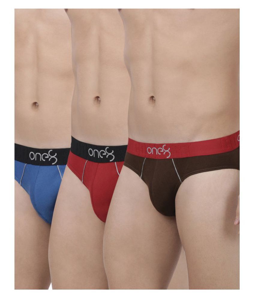     			One8 by Virat Kohli Multi Brief Pack of 3