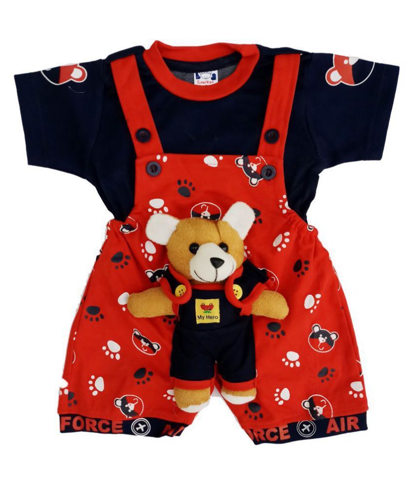 Download Teddy Kids Wear I-Top & Bottom Dungaree Set For Baby Boy ...