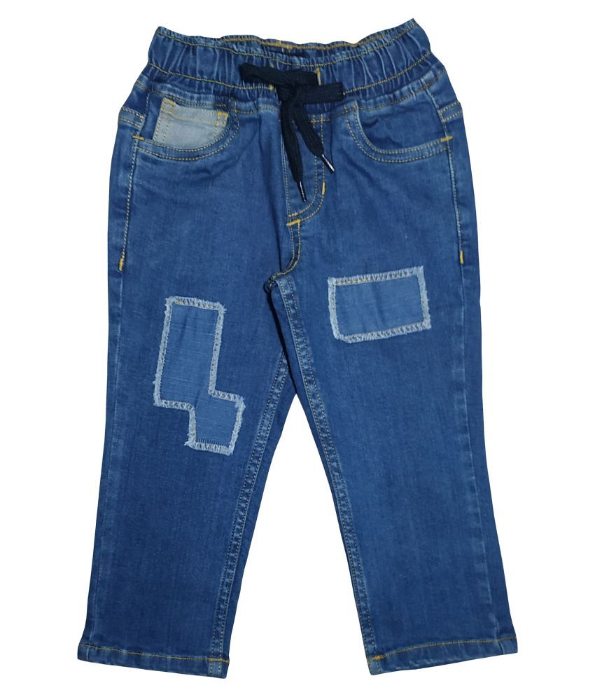 Boy's Fashion Denim Pant With Fabric patch Buy Boy's Fashion Denim